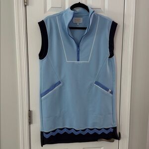 Simply Southern Light Blue Zip Up Sleeveless Sport dress